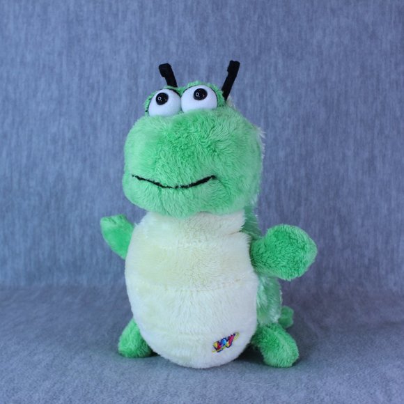 Ganz CATERPILLAR HM 434 Webkinz No Code 9"‎ Plush Green Yellow Worm Stuffed Toy - Picture 7 of 7